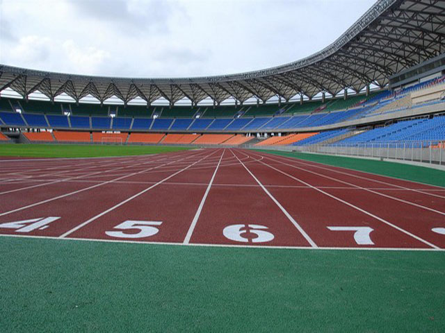 公園球場(chǎng)塑膠跑道